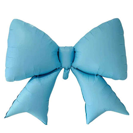Saten Fiyonk Folyo Balon Mavi 98x75 cm