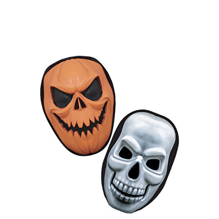 Halloween Balkabağı Ve Kuru Kafa Maske Seti Karton 2 li