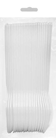Beyaz Plastik Kaşık 25 li