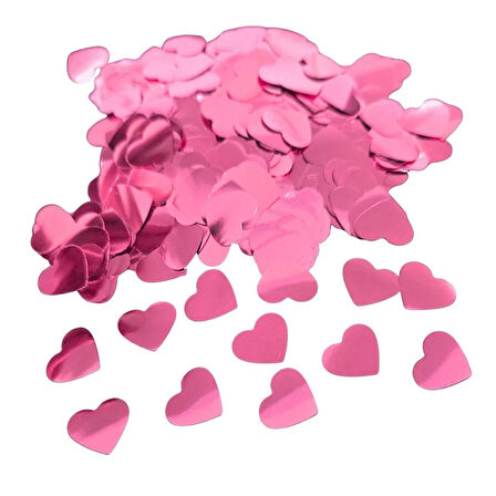 Şeffaf Balon İçi Konfeti Pembe Kalp