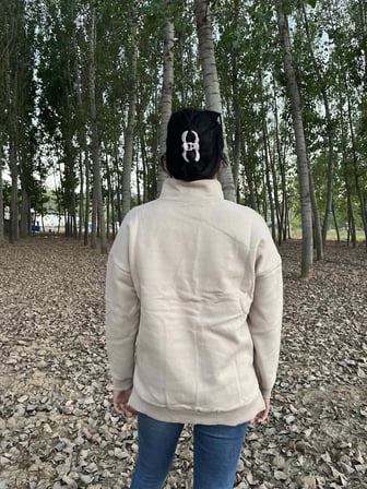 FERMUARLI POLO YAKA KAZAK/ sweatshirt