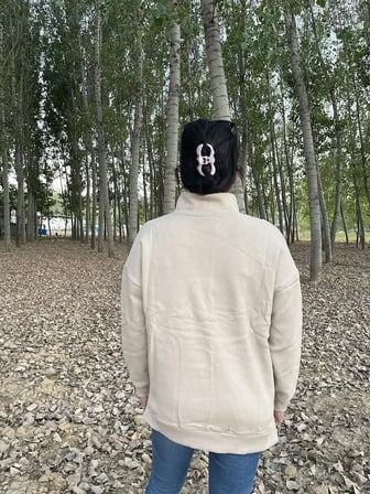 FERMUARLI POLO YAKA KAZAK/ sweatshirt