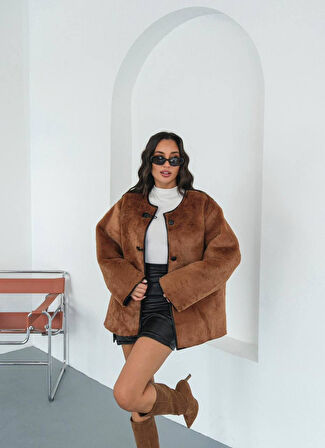 PELUŞ MODEL KIŞLIK CEKET / MONT