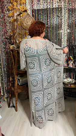 ÖZEL TASARIM EL ÖRGÜSÜ MOTİF İŞLEME PLAJ GİYİM SPOR GİYİM YAZLIK ETNİK HIRKA