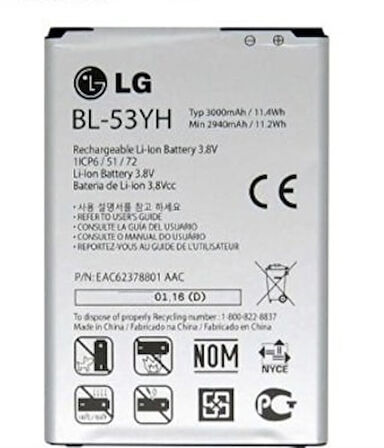 Lg G3 Batarya - Pil BL-53YH