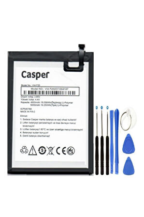 Casper Via F20 Batarya Pil 5000 mAh + Tamir Set