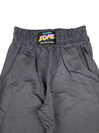 Çocuk Eşofman Altı Mevsimlik Unisex Sade Renk Danger Zone