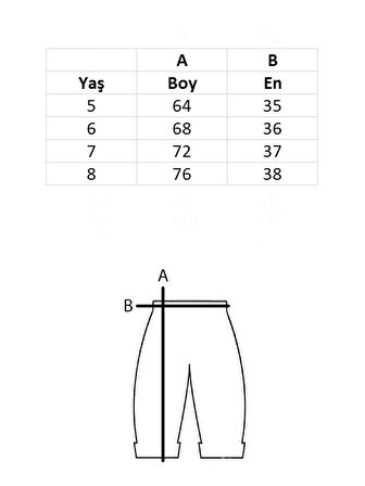 Çocuk Mevsimlik Eşofman Altı 5-8 Yaş Unisex Biye Cep Detaylı