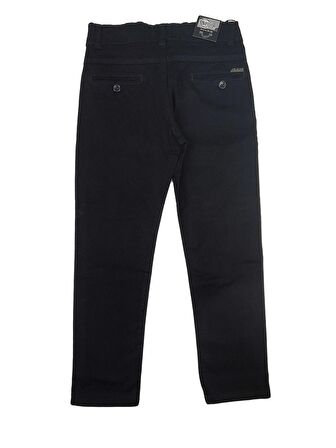 Çocuk Keten Pantolon Unisex 5-12Y Sade Renk Panton Okul Pantolonu