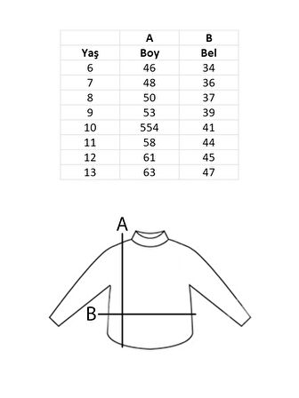 Kız Çocuk 3 İplik Sweatshirt Şardonlu Papatya Baskılı