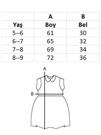 Kız Çocuk Kadife Dantel Süslemeli Kemerli Elbise
