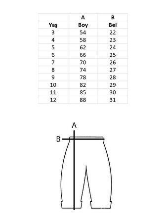 Erkek Çocuk Beli Ve Paçası Lastikli Düz Renk Desensiz Kot Pantolon