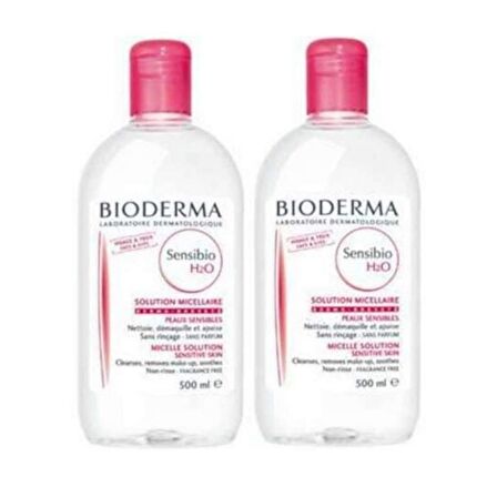 Bioderma Sensibio H2O Yüz ve Makyaj Temizleme Suyu 2 x 500 ML