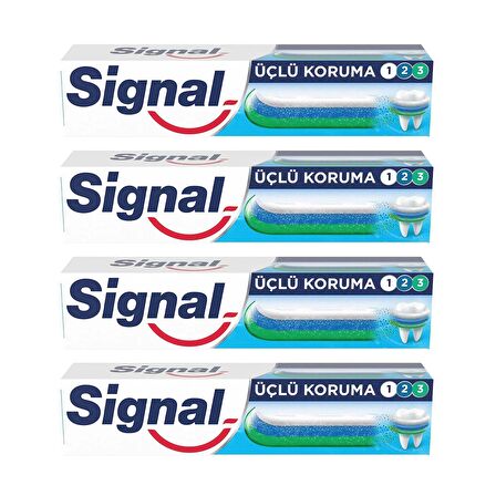 Signal Üçlü Koruma 50 ml Diş Macunu x 4 Adet