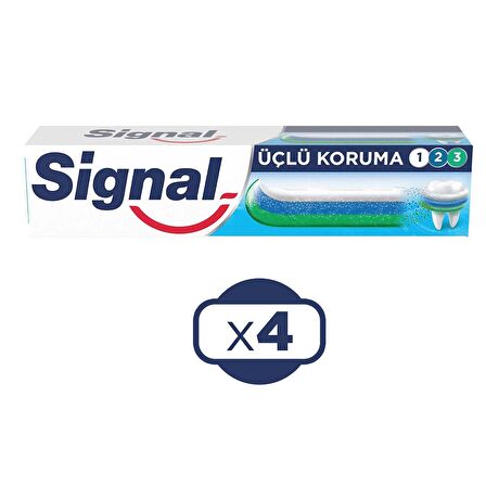 Signal Üçlü Koruma 50 ml Diş Macunu x 4 Adet