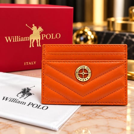 WİLLİAMPOLO Anka Hakiki Deri Unisex Kartlık-İnce Tasarım 