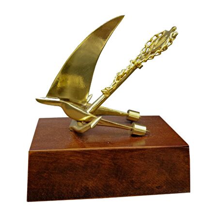Pm Dizayn Pirinç Döküm Masa Üstü Yelkenli Şilt
