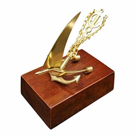 Pm Dizayn Pirinç Döküm Masa Üstü Yelkenli Şilt