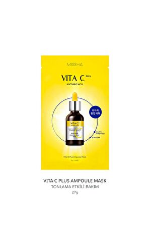 C Vitamini İçerikli Leke Karşıtı Aydınlatıcı Maske Vita C Plus Ampoule Mask