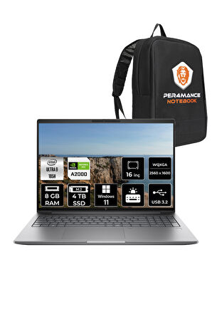 HP ZBook Power G11 U9 185H 8GB 4TB SSD RTX A2000 16'' WQXGA W11H Mobil İş İstasyonu & PER4 ÇANTA