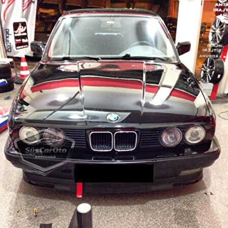 BMW 5 Serisi E34 1987-1996 Uyumlu Üniversal Laguna Lip Esnek Ön Lip 2 Parça Tampon Altı Dil Karlık Ön Ek