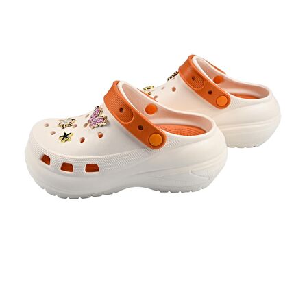 SİA ÇANTA TAŞLI SÜSLÜ KELEBEKLİ FİYONKLU  A KALİTE YÜKSEK TOPUK  HAFİF RAHAT CROCS TERLİK