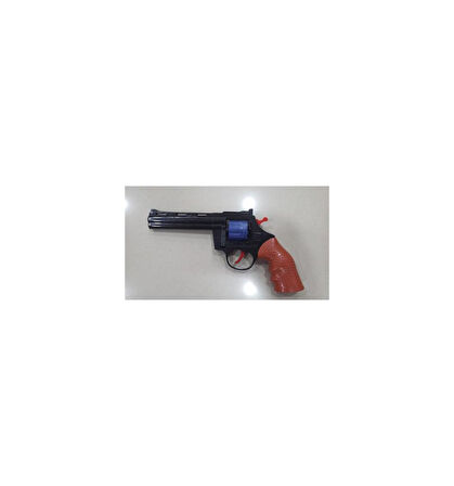 PVC'DE SİYAH KOVBOY 8'Lİ KAPSÜL TABANCA PLASTİK