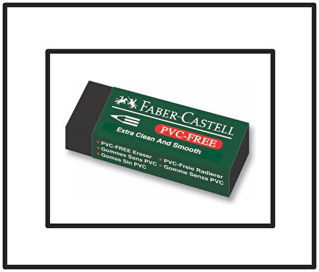 Faber Castell Siyah Silgi 7089/30 - 10 adet