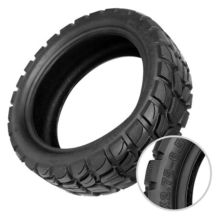 10inç 10x2.75–6.5 Off-Road Tubeless Scooter Dış Lastik