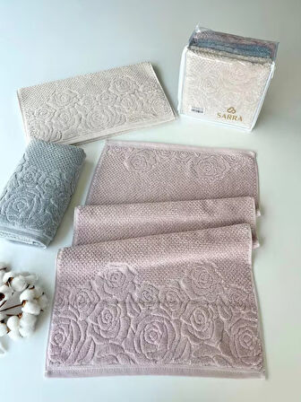 50x90 GÜL 3'LÜ HAVLU V2