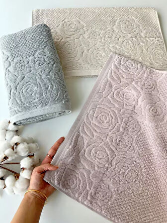 50x90 GÜL 3'LÜ HAVLU V2