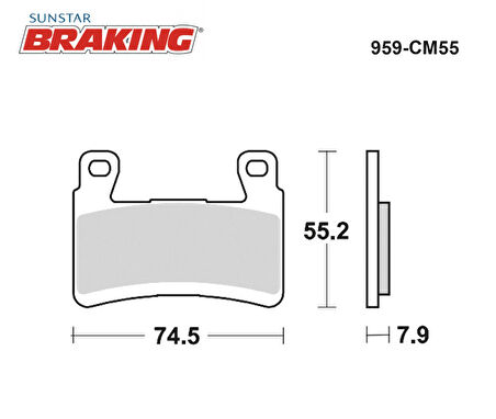 SİNTERLİ ÖN FREN BALATASI / KAWASAKI / ZX-6R NINJA / 636cc / ÖN İKİ TAKIM KULLANIR / 2013-2014-2015-2016-2017-2018-2019-2020-2021-2022