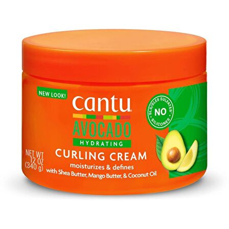 Cantu Avokado Kıvırcık ve Dalgalı Saçlar İçin Nemlendirici Bukle Belirginleştirici 340 gr