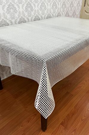 Pvc Şeffaf kaplamalı masa örtüsü Hasır_1032-B