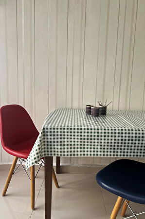 Pvc kaymaz elyaf tabanlı Silinebilir Muşamba Masa Örtüsü pötikare_152-A