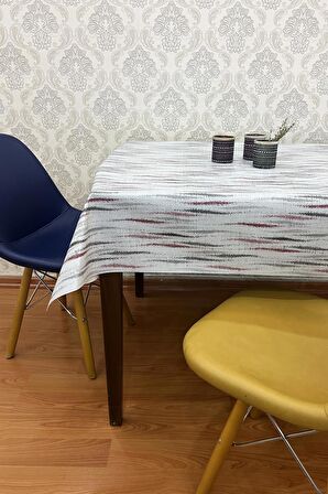 Pvc kaymaz elyaf tabanlı Silinebilir Muşamba Masa Örtüsü_210-A