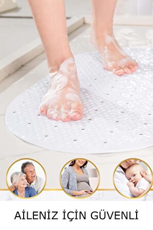 Süper kaydırmaz Silikon Banyo Paspası Vantuzlu Banyo Ve Duş Kaydırmazı