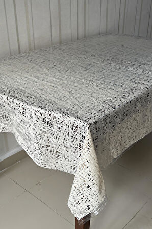 Pvc Şeffaf kaplamalı silinebilir muşamba masa örtüsü ipli 1041-A