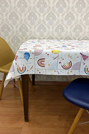 Pvc elyaf tabanlı Silinebilir Muşamba Masa Örtüsü_parti_1187