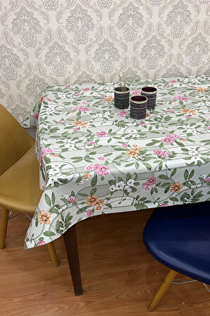 Pvc elyaf tabanlı Silinebilir Muşamba Masa Örtüsü_çiçek_1224