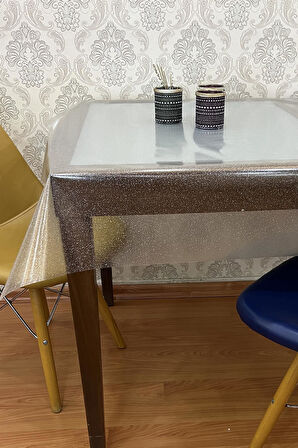 Pvc simli şeffaf Silinebilir Muşamba Masa Örtüsü_001