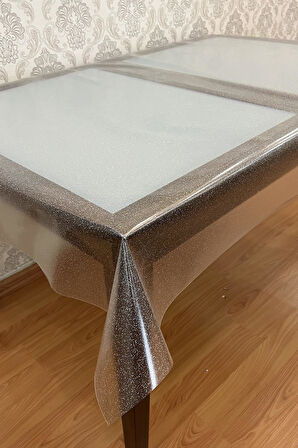 Pvc simli şeffaf Silinebilir Muşamba Masa Örtüsü_001