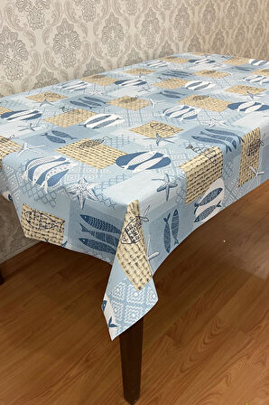 Pvc elyaf tabanlı Silinebilir Muşamba Masa Örtüsü_Balık_1253