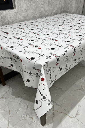 Pvc kaymaz elyaf tabanlı Silinebilir Muşamba Masa Örtüsü_211-A