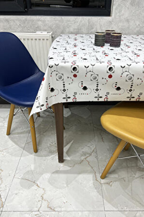 Pvc kaymaz elyaf tabanlı Silinebilir Muşamba Masa Örtüsü_211-A