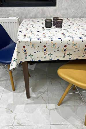 Pvc kaymaz elyaf tabanlı Silinebilir Muşamba Masa Örtüsü_211-A