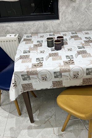 Pvc kaymaz elyaf tabanlı Silinebilir Muşamba Masa Örtüsü_212-A