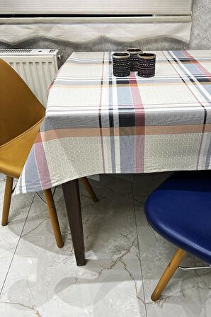Pvc elyaf tabanlı Silinebilir Muşamba Masa Örtüsü_Ekose_1120