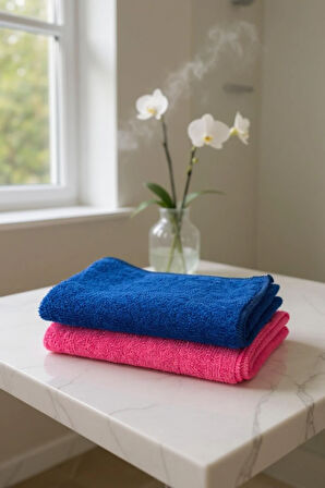 2'li Mikrofiber Temizlik Bezi 40x40 cm – Leke Bırakmaz, Yüksek Emicilik