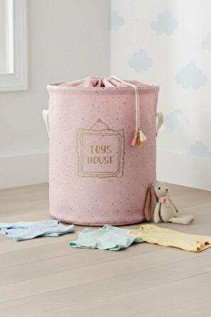 Çocuklar için Oyuncak & Çamaşır Sepeti – Mavi / Pembe, Dayanıklı 
